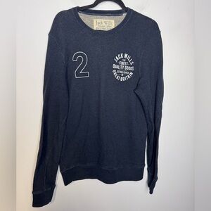 Jack Wills Hunston Graphic Crewneck Black M